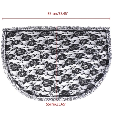 Khăn Choàng Mantilla CUY Ren Công Giáo Veil Nhẹ Tua Rua Thêu Hoa Giá Ưu Đãi 98.330₫