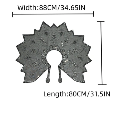 Khăn choàng nắp HYCEO đính cườm Sequin, váy quấn phong cách 1.920 buổi tối, 232k 2