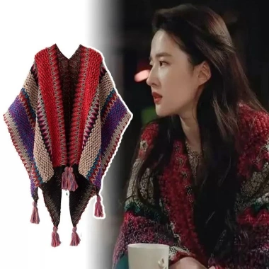 Khăn choàng nữ Qinghai Tân Cương Dashawl mới – phong cách dân tộc, du lịch áo khoác