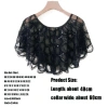 Khăn choàng phòng điều hòa HYCEO vỏ cá họa tiết vảy sequin, dân tộc thanh lịch, sợi tua rua Cape nữ - 190.080 VND 2