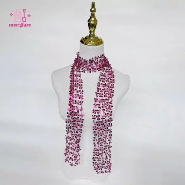 Khăn choàng sequin lấp lánh cho dạ hội và câu lạc bộ thời trang - Giá chỉ 89.640₫