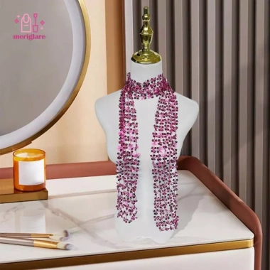 Khăn choàng sequin lấp lánh cho dạ hội và câu lạc bộ thời trang - Giá chỉ 89.640₫