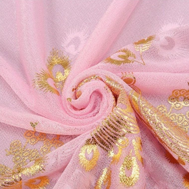 Khăn chống nắng HYCEO - Khăn choàng in hình con công, chống gió, mỏng thoáng khí, màu trơn thời trang, chỉ 58.320đ