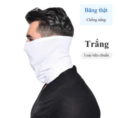 Khăn chống nắng MJY cotton lạnh, chống bụi, che mặt, thoáng khí, thấm mồ hôi, xe máy & phượt