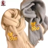Khăn cổ gaiter dệt kim xanh nữ phong cách Hàn Quốc – Giữ ấm mùa đông, giảm giá 21% còn 145.152₫ 6