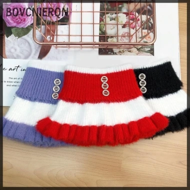 Khăn cổ giả nữ dày co giãn, bảo vệ cột sống, ấm mùa đông, đi xe đạp, cổ nhung - chỉ 44.800₫ 4