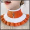 Khăn cổ giả nữ dày co giãn, bảo vệ cột sống, ấm mùa đông, đi xe đạp, cổ nhung - chỉ 44.800₫ 7