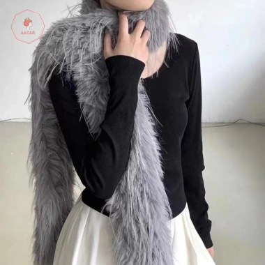 Khăn cổ lông tơ AACAR dây dài, giữ ấm tốt cho mùa đông ngoài trời Giá 116.532₫