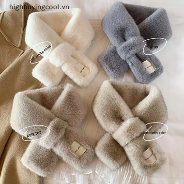 Khăn cổ lông tơ giả nữ giữ ấm mùa thu đông, nhiều màu sắc, họa tiết chữ thập sang trọng, chỉ 49.800₫ 5 Khăn cổ lông tơ giả nữ giữ ấm mùa thu đông, nhiều màu sắc, họa tiết chữ thập sang trọng, chỉ 49.800₫ 5