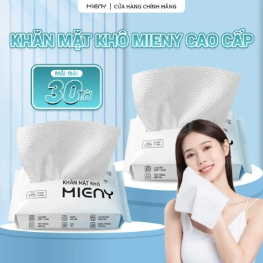 Khăn Cotton Mềm MIENY 1 Lần Lau Khô & Lau Ướt Không Mùi - Rửa mặt, tẩy trang 29.000 VND 10