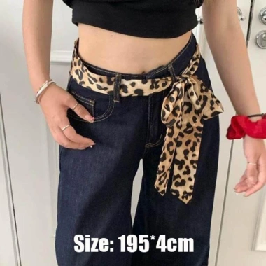 Khăn Da Báo HYCEO Chấm Bi 195x4cm - Khăn Cổ Dài Nữ Thời Trang Giá 55.000 VND 2