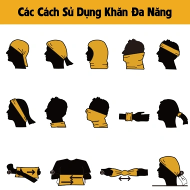 Khăn Đa Năng Ống Nam - Khẩu Trang Chống Nắng, Chống Bụi, Giá ưu đãi 20.000