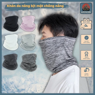 Khăn đa năng SHINOBI chống nắng, thấm hút, thun lạnh co giãn cho nam nữ lái xe và đạp xe đường dài - Giá 39.000 VND