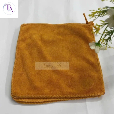 Khăn đa năng vuông 25x25cm có móc microber - Thấm hút nước, không sổ lông, dùng làm nail, lau bàn bếp - Giá 7.000 VND 2
