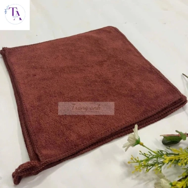 Khăn đa năng vuông 25x25cm có móc microber - Thấm hút nước, không sổ lông, dùng làm nail, lau bàn bếp - Giá 7.000 VND 8