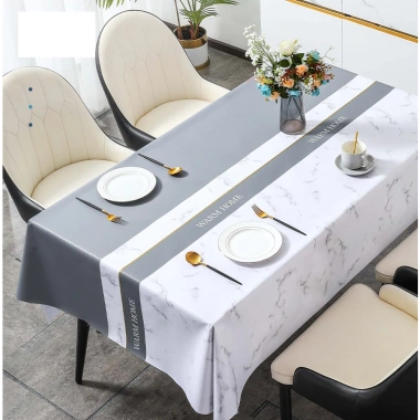 Khăn decor sang trọng trải bàn PVC cao cấp họa tiết hoa sen, giảm giá 190.000đ 8