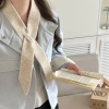 Khăn dệt kim HYCEO - Quàng cổ hẹp màu trơn mềm mại, ấm cổ len thời trang nữ 90k 4