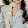 Khăn dệt kim HYCEO - Quàng cổ hẹp màu trơn mềm mại, ấm cổ len thời trang nữ 90k 6
