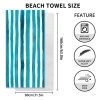 Khăn Đi Biển Sọc Microfiber 80x160cm Thấm Hút Nhanh Khô Mềm Cho Người Lớn Spa Bơi 4