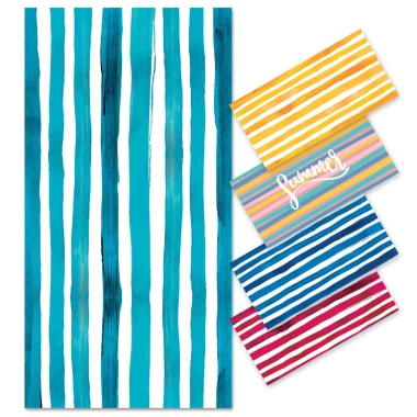 Khăn Đi Biển Sọc Microfiber 80x160cm Thấm Hút Nhanh Khô Mềm Cho Người Lớn Spa Bơi