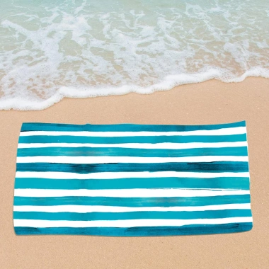 Khăn Đi Biển Sọc Microfiber 80x160cm Thấm Hút Nhanh Khô Mềm Cho Người Lớn Spa Bơi