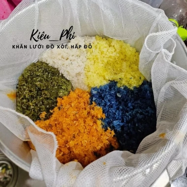 Khăn Đồ Xôi Lưới Tuyn Trắng - Khăn lót hấp xôi bánh bao, bánh chưng, đậu đỗ Giá 10.000 VND