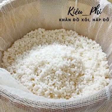 Khăn Đồ Xôi Lưới Tuyn Trắng - Khăn lót hấp xôi bánh bao, bánh chưng, đậu đỗ Giá 10.000 VND