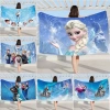 Khăn Frozen Anna và Elsa - Khăn bơi một mặt mềm thấm hút vải Terry, giảm 20%