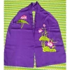 Khăn Gấm tơ tằm Thêu Hoa Sen - Cao cấp, mềm mại, giảm còn 350.000 VND 5
