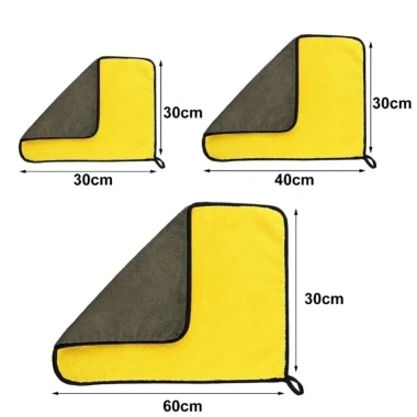 Khăn Giặt Ô Tô Dày 3/5/10 Cái - Microfiber Hai Lớp, Lau Tự Động, Giá 34,399₫