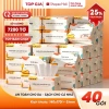 Khăn giấy ăn đa sắc Topgia 240 tờ 4 lớp dập vân 4D mềm mịn - Giá ưu đãi 65.000