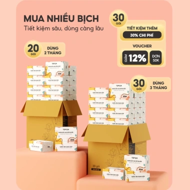 Khăn giấy ăn đa sắc Topgia 240 tờ 4 lớp dập vân 4D mềm mịn - Giá ưu đãi 65.000 4 Khăn giấy ăn đa sắc Topgia 240 tờ 4 lớp dập vân 4D mềm mịn - Giá ưu đãi 65.000 4