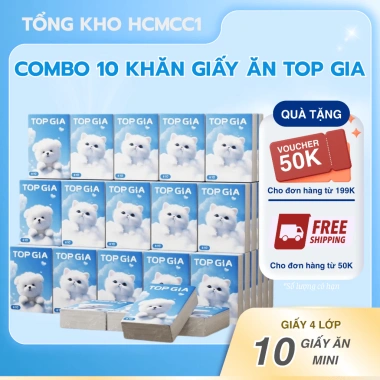 Khăn Giấy Bỏ Túi Mini 4 Lớp 8 Tờ - Mềm Mịn, An Toàn, Giá Chỉ 19.999₫