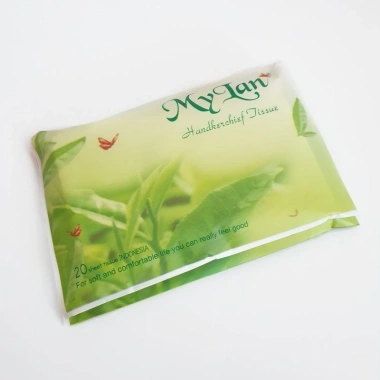 Khăn giấy bỏ túi Mylan dạng ví đôi, túi mini lốc 10 gói 20 tờ/gói, giá 18.000đ 8