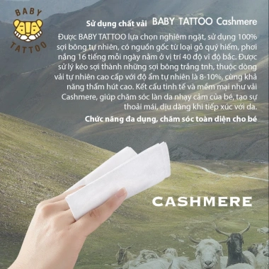 Khăn Giấy Bông Khô Cashmere cho Bé Đa Năng Khô Hoặc Ướt Giá Ưu Đãi 60k 2