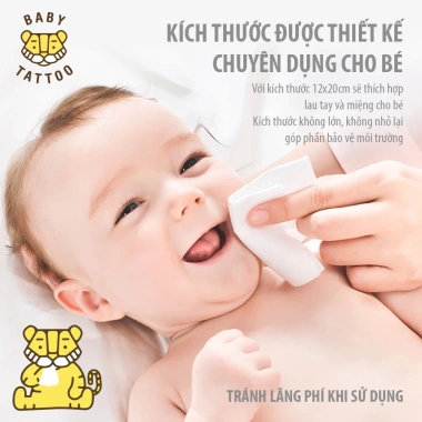 Khăn Giấy Bông Khô Cashmere cho Bé Đa Năng Khô Hoặc Ướt Giá Ưu Đãi 60k 4