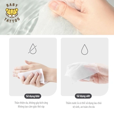 Khăn Giấy Bông Khô Cashmere cho Bé Đa Năng Khô Hoặc Ướt Giá Ưu Đãi 60k 6