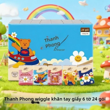 Khăn giấy Breeze mini 30 gói bỏ túi họa tiết Capybara đáng yêu Giá 72.000 VNĐ 5