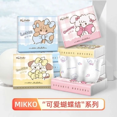 Khăn giấy khô ăn mini Dimpa.home họa tiết dễ thương, an toàn trẻ em - 11.662₫