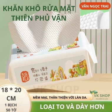Khăn Giấy Khô Đa Năng 18x20cm Vải Không Dệt An Toàn Da - Du Lịch, Giá 30.000đ Khăn Giấy Khô Đa Năng 18x20cm Vải Không Dệt An Toàn Da - Du Lịch, Giá 30.000đ