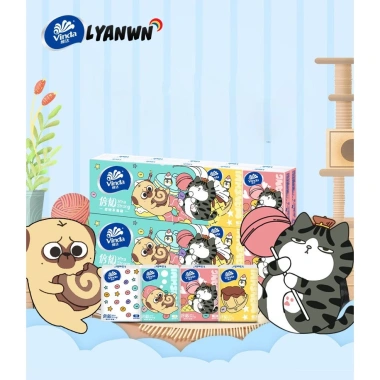 Khăn giấy khô mini bỏ túi tiện lợi 3 lớp mềm mịn hình gấu thỏ cún chỉ 15.000 VND