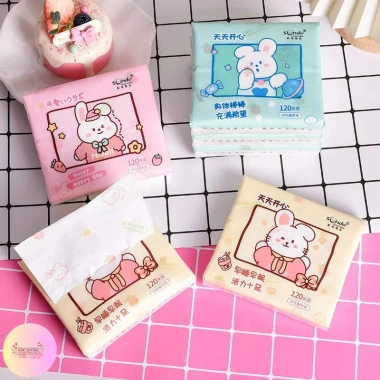 Khăn giấy khô mini bỏ túi tiện lợi họa tiết hoạt hình Giá chỉ 11.000₫ giảm mạnh 2