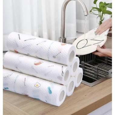 Khăn Giấy Lau Bếp Đa Năng 20cm Dày Siêu Thấm, Tái Sử Dụng, Giá Ưu Đãi 25.000 VND