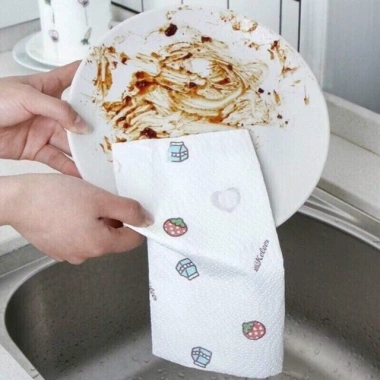Khăn Giấy Lau Bếp Đa Năng 220 Tờ - Siêu Thấm, Không Đột Dầu, Giá 23.800 VNĐ