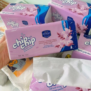 Khăn giấy lụa Chipchip cao cấp khổ lớn 285 tờ, chỉ 24.500 VND, hàng chính hãng