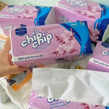 Khăn giấy lụa Chipchip cao cấp khổ lớn 285 tờ, chỉ 24.500 VND, hàng chính hãng