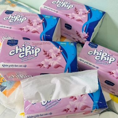Khăn giấy lụa Chipchip cao cấp khổ lớn 285 tờ, chỉ 24.500 VND, hàng chính hãng