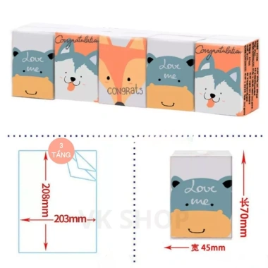 Khăn Giấy Mini Bỏ Túi 8 Tờ – Mềm Mịn, Không Bụi, Giá 42.000₫, Thích Hợp Đi Học, Làm, Du Lịch 5