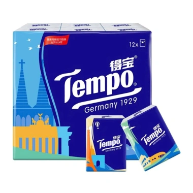 Khăn giấy mini bỏ túi Temp Cao Cấp lốc 12-18 gói, có mùi và không mùi, giá 80.000 đồng