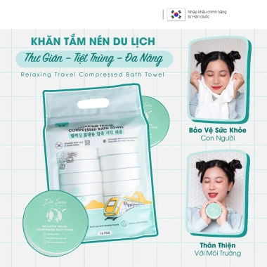 Khăn Giấy Nén Du Lịch Cao Cấp Tiện Lợi Gói 20-50 Viên Phù Hợp Đi Dã Ngoại Giá 85k